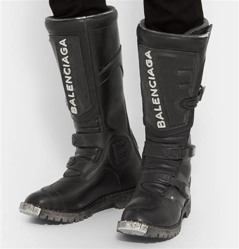 balenciaga biker boots replica|balenciaga men's leather boots.